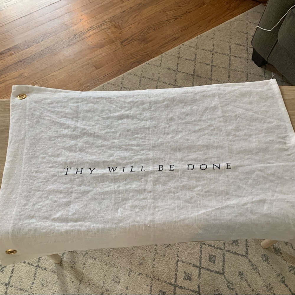 White linen flag